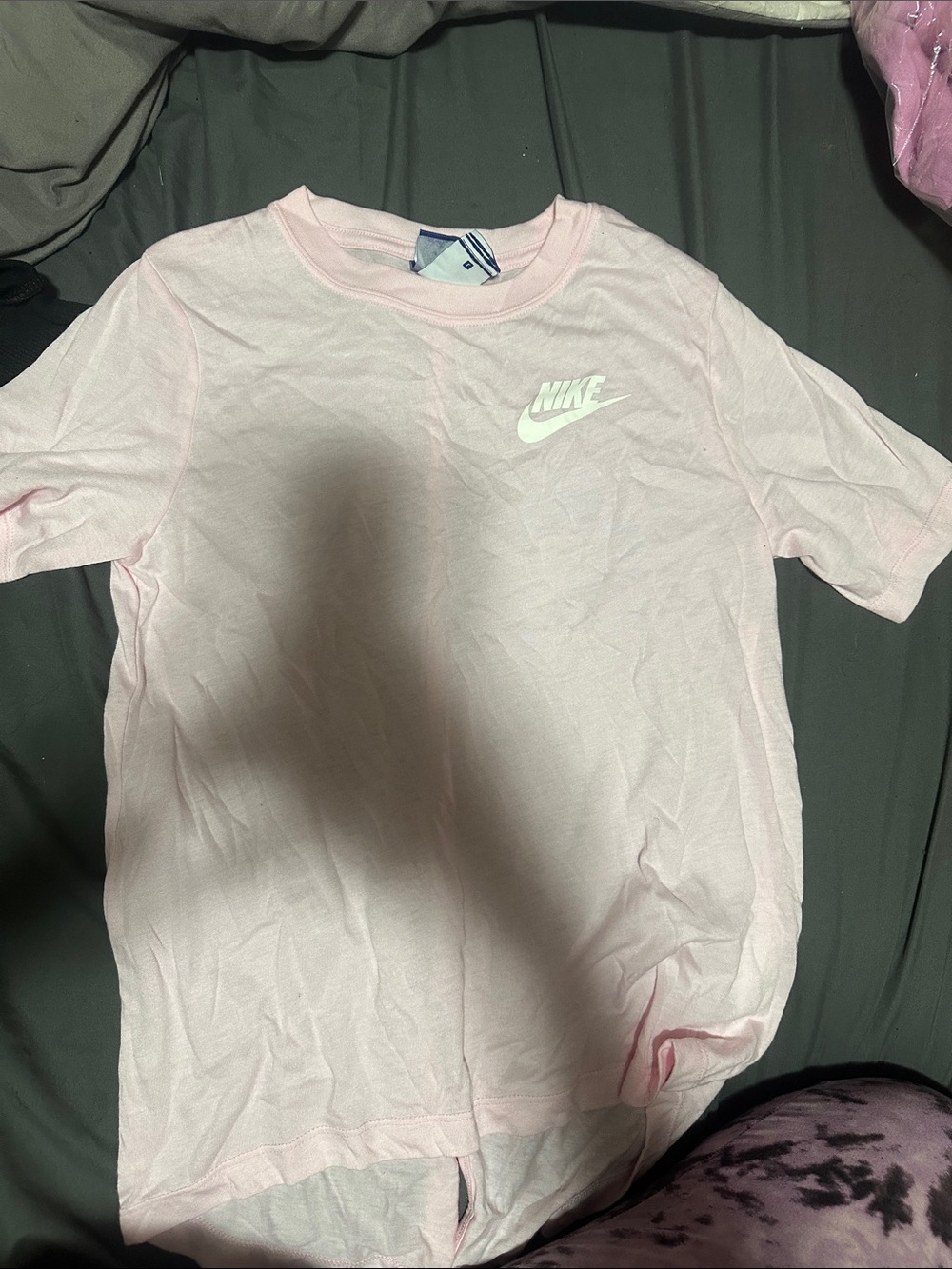 Nike Light Pink Short Sleeve Kids' Logo Tee